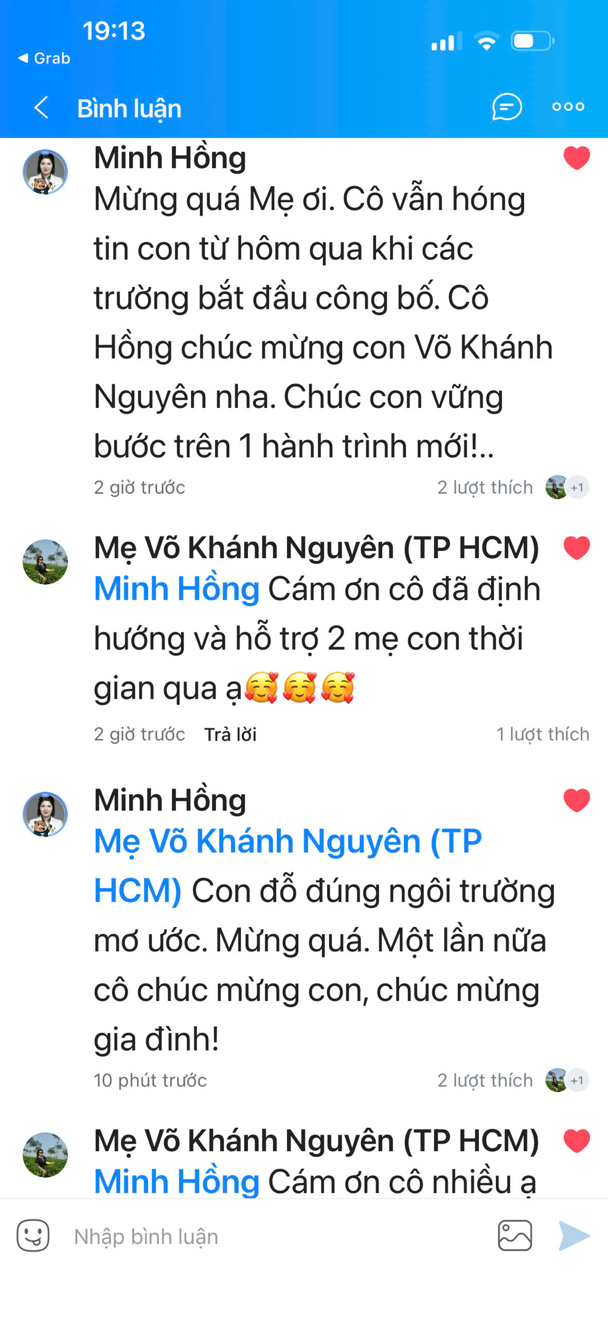Chia sẻ của mẹ Võ Khánh Nguyên