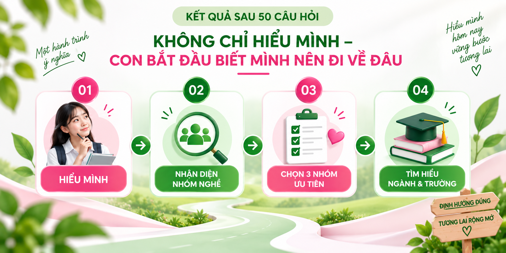 Hành trình từ hiểu mình đến tìm hiểu ngành và trường